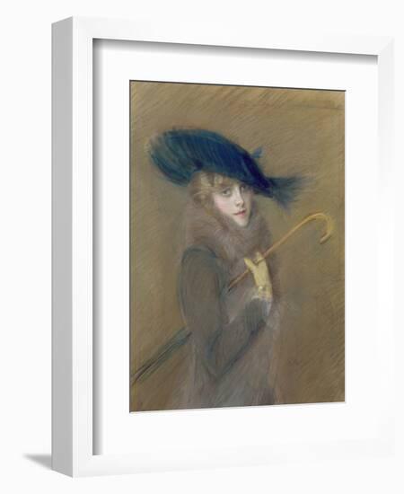 Elegant Lady-Paul Cesar Helleu-Framed Giclee Print