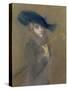 Elegant Lady-Paul Cesar Helleu-Stretched Canvas