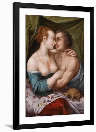 Elegant Loving Couple, Ca. 1600-null-Framed Giclee Print