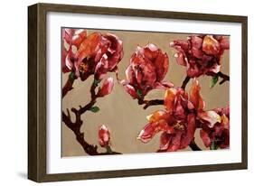 Elegant Magnolia-Joyce H. Kamikura-Framed Art Print