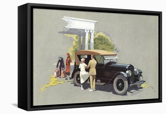 Elegant Old-Style Touring-null-Framed Stretched Canvas