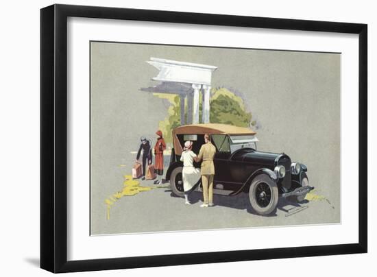 Elegant Old-Style Touring-null-Framed Art Print