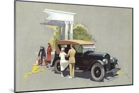 Elegant Old-Style Touring-null-Mounted Art Print