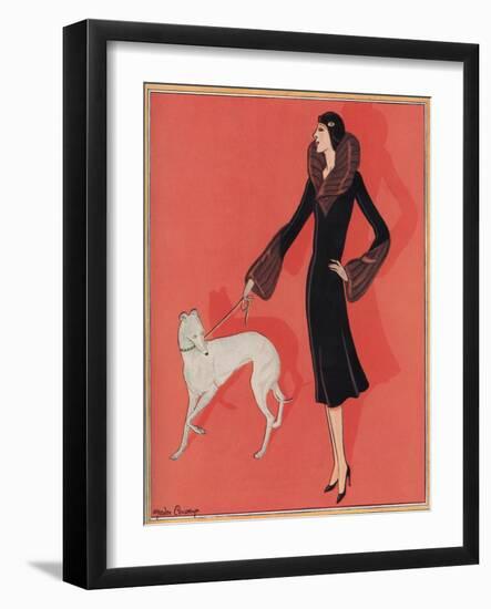 Elegant Outdoor Fashion by Gordon Conway-null-Framed Art Print