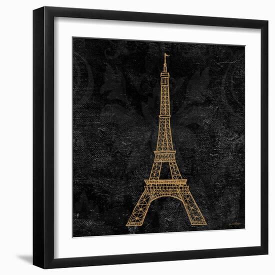 Elegant Paris Gold III-Linda Baliko-Framed Premium Giclee Print