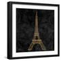 Elegant Paris Gold III-Linda Baliko-Framed Premium Giclee Print