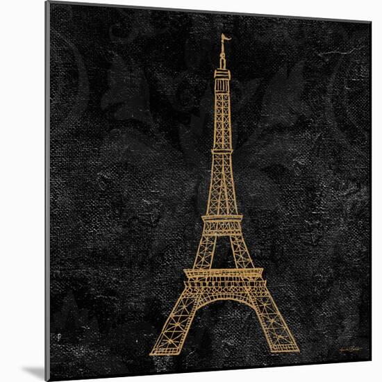 Elegant Paris Gold III-Linda Baliko-Mounted Premium Giclee Print