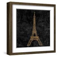 Elegant Paris Gold III-Linda Baliko-Framed Art Print