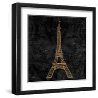 Elegant Paris Gold III-Linda Baliko-Framed Art Print