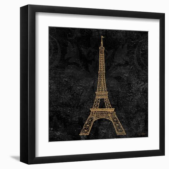 Elegant Paris Gold III-Linda Baliko-Framed Art Print