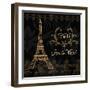 Elegant Paris Gold Square III-Linda Baliko-Framed Art Print