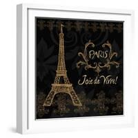 Elegant Paris Gold Square III-Linda Baliko-Framed Art Print