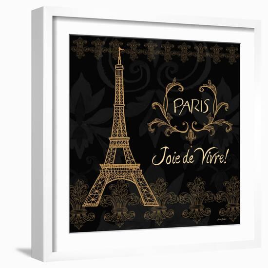 Elegant Paris Gold Square III-Linda Baliko-Framed Art Print