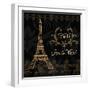 Elegant Paris Gold Square III-Linda Baliko-Framed Art Print