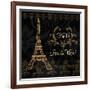 Elegant Paris Gold Square III-Linda Baliko-Framed Art Print