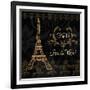 Elegant Paris Gold Square III-Linda Baliko-Framed Art Print