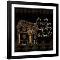 Elegant Paris Gold Square IV-Linda Baliko-Framed Art Print