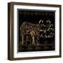 Elegant Paris Gold Square IV-Linda Baliko-Framed Art Print