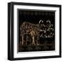 Elegant Paris Gold Square IV-Linda Baliko-Framed Art Print