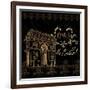 Elegant Paris Gold Square IV-Linda Baliko-Framed Art Print