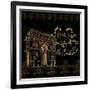 Elegant Paris Gold Square IV-Linda Baliko-Framed Art Print