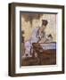 Elegant Pastimes, Calligraphy, Screen-Kano Tansetsu-Framed Giclee Print