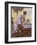 Elegant Pastimes, Calligraphy, Screen-Kano Tansetsu-Framed Giclee Print