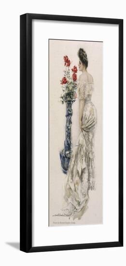 Elegant Rose-Lover 1904-null-Framed Art Print