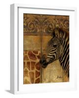 Elegant Safari I (Zebra)-Patricia Pinto-Framed Art Print