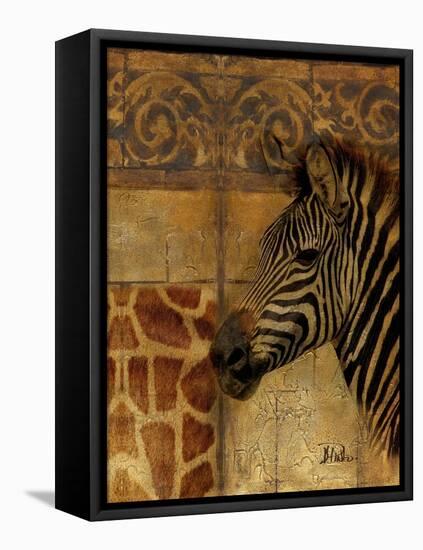 Elegant Safari I (Zebra)-Patricia Pinto-Framed Stretched Canvas