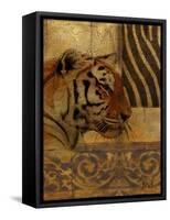 Elegant Safari II (Tiger)-Patricia Pinto-Framed Stretched Canvas