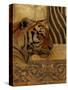 Elegant Safari II (Tiger)-Patricia Pinto-Stretched Canvas