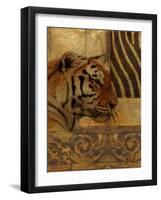 Elegant Safari II (Tiger)-Patricia Pinto-Framed Art Print