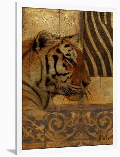 Elegant Safari II (Tiger)-Patricia Pinto-Framed Art Print