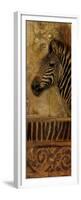 Elegant Safari Panel I (Zebra)-Patricia Pinto-Framed Premium Giclee Print