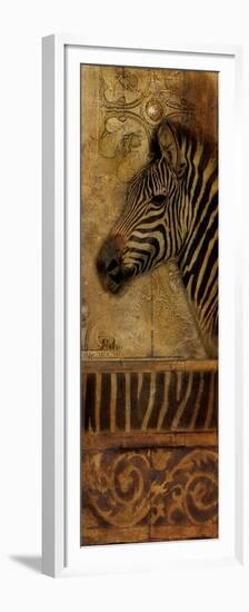 Elegant Safari Panel I (Zebra)-Patricia Pinto-Framed Premium Giclee Print