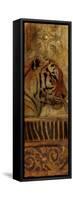 Elegant Safari Panel II (Tiger)-Patricia Pinto-Framed Stretched Canvas