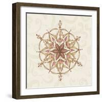 Elegant Season Snowflake II Pink-Daphne Brissonnet-Framed Art Print