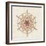 Elegant Season Snowflake II Pink-Daphne Brissonnet-Framed Art Print