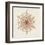 Elegant Season Snowflake II Pink-Daphne Brissonnet-Framed Art Print