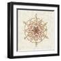 Elegant Season Snowflake II Pink-Daphne Brissonnet-Framed Art Print