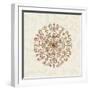 Elegant Season Snowflake III Pink-Daphne Brissonnet-Framed Premium Giclee Print