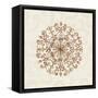 Elegant Season Snowflake III Pink-Daphne Brissonnet-Framed Stretched Canvas