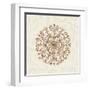 Elegant Season Snowflake III Pink-Daphne Brissonnet-Framed Art Print