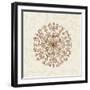 Elegant Season Snowflake III Pink-Daphne Brissonnet-Framed Art Print