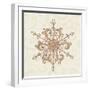 Elegant Season Snowflake IV Pink-Daphne Brissonnet-Framed Premium Giclee Print