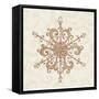 Elegant Season Snowflake IV Pink-Daphne Brissonnet-Framed Stretched Canvas