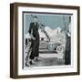 Elegant Skier-null-Framed Art Print