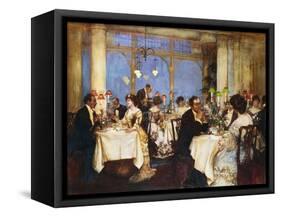 Elegant Soiree-Albert Chevallier Tayler-Framed Stretched Canvas