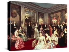 Elegant Soiree-Horace De Callias-Stretched Canvas